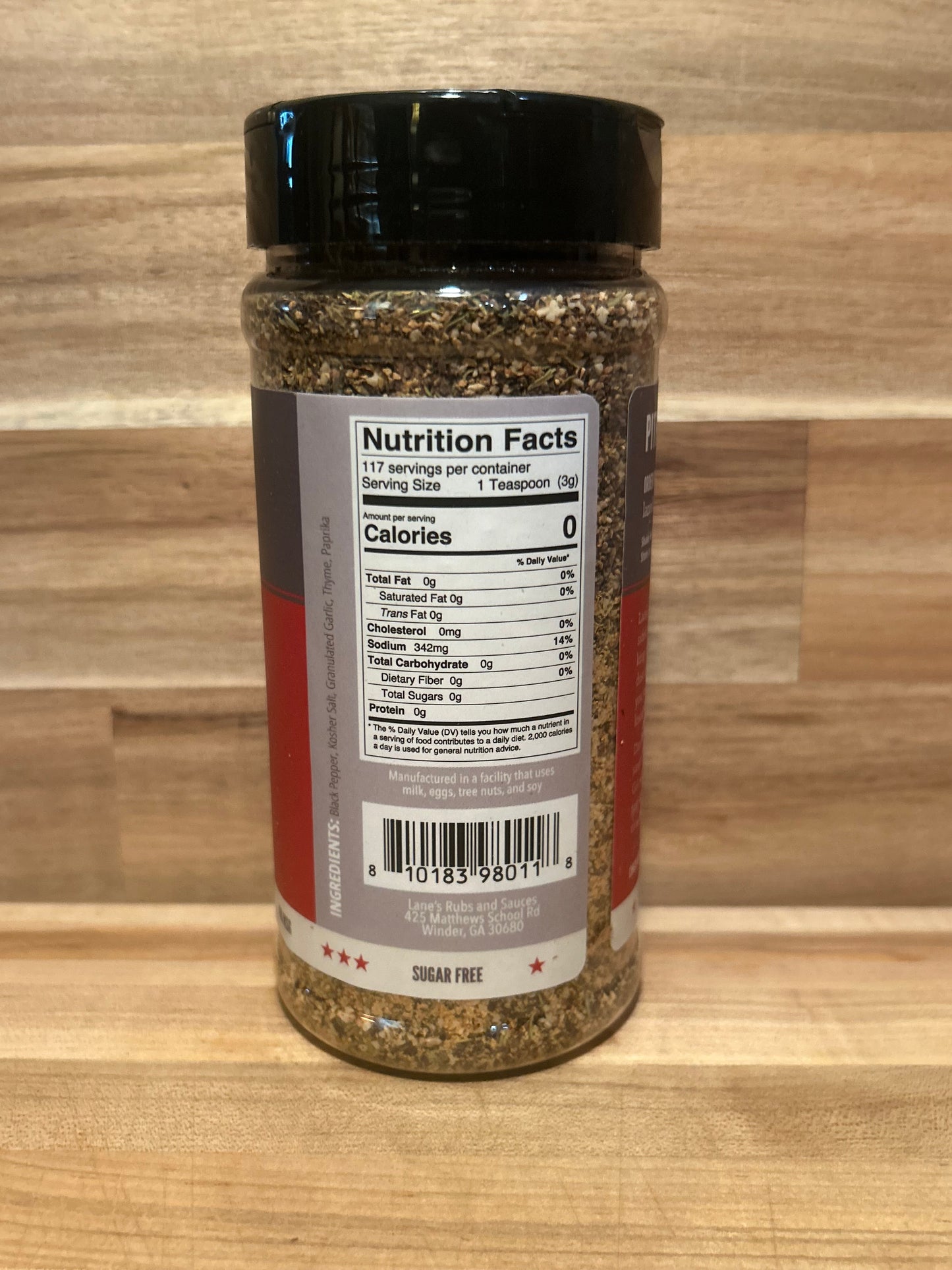 Lane's Brisket Rub - Sugar Free