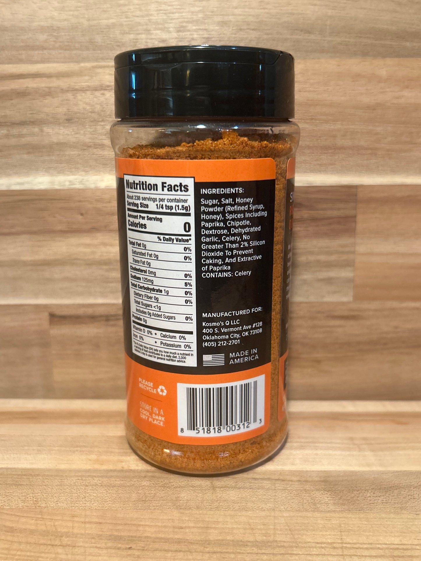 Kosmos Dry Rub - Honey Chipotle Killer Bee