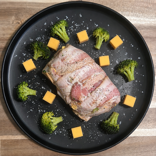 Bacon Wrapped Cheddar Broccoli Chicken Breast