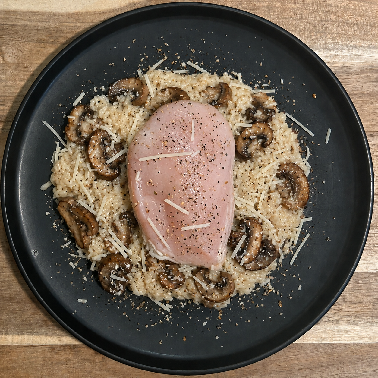 Mushroom Risotto Stuffed Chicken Breast
