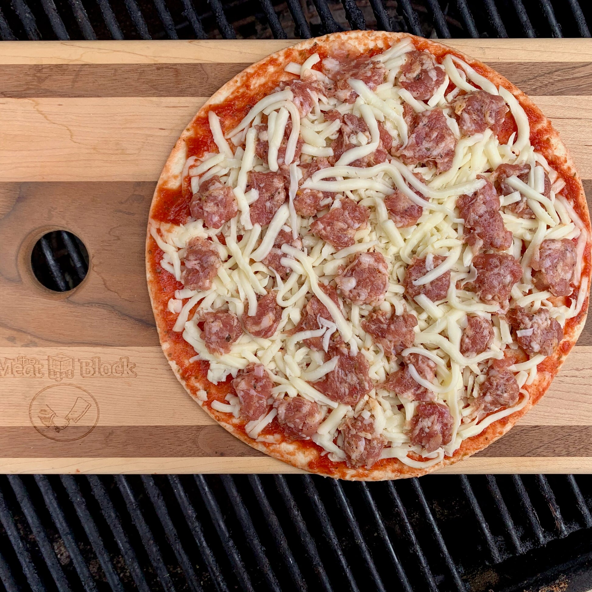 Cheese & Sausage Pizza - Savory Garlic image