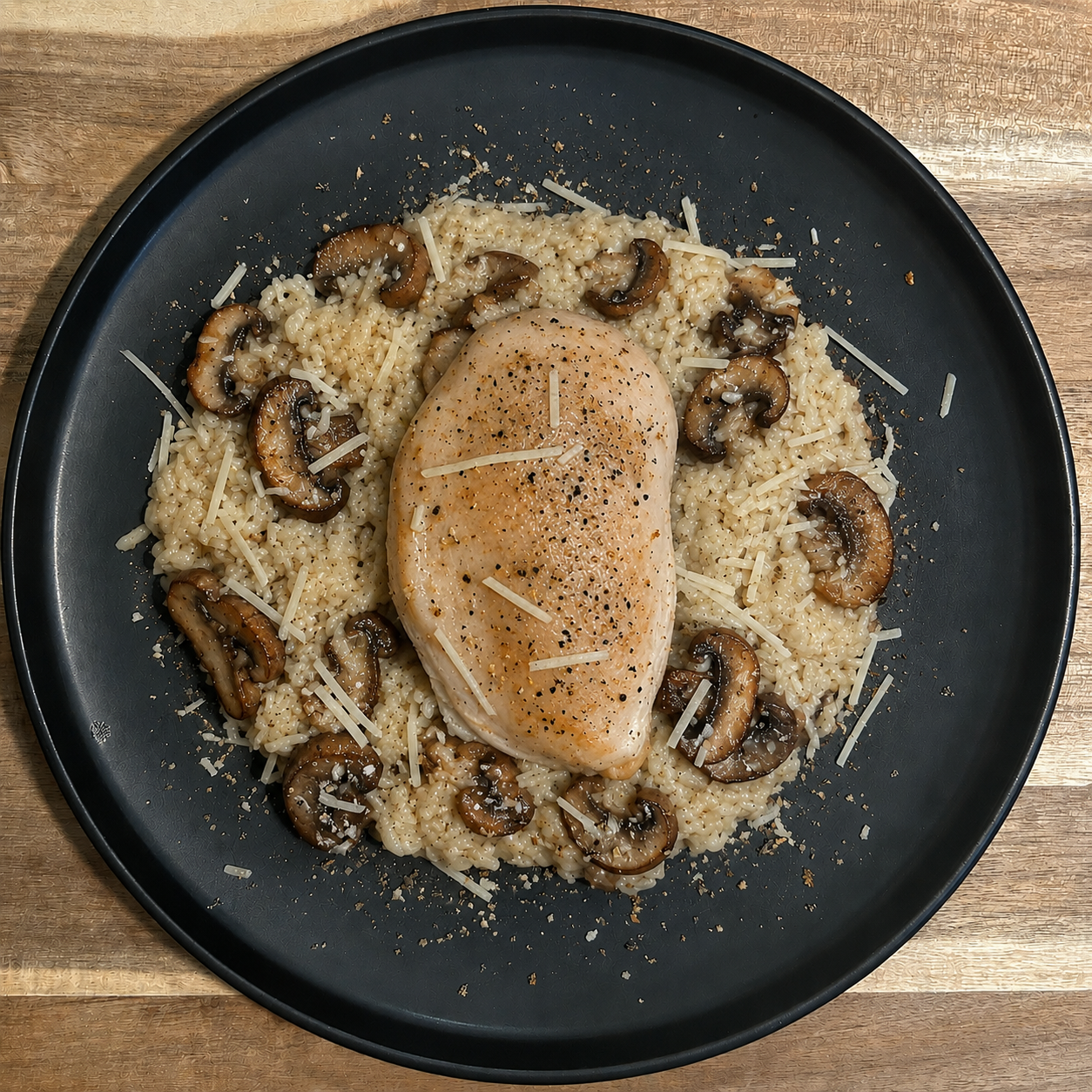 Mushroom Risotto Stuffed Chicken Breast
