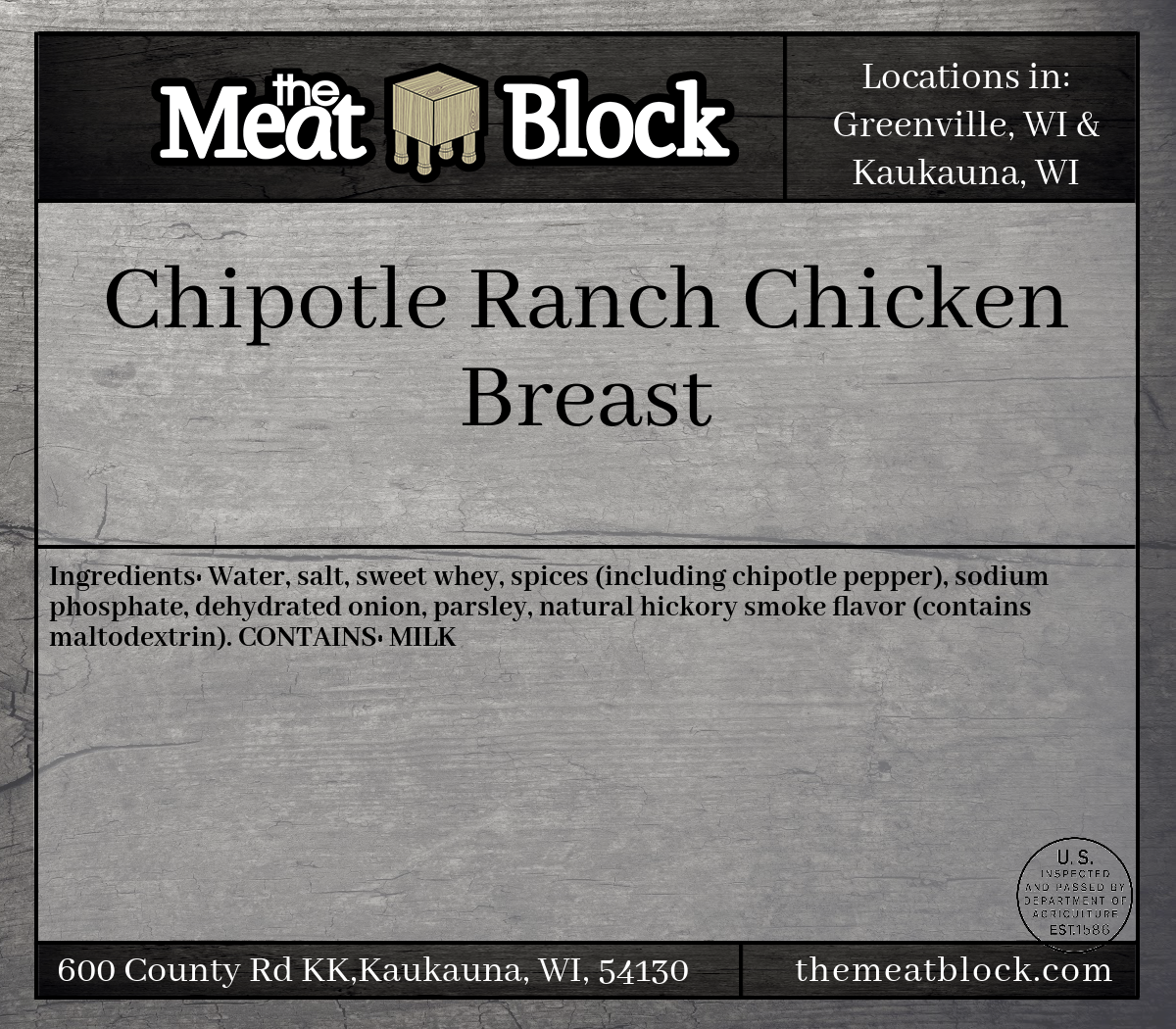 Chicken Breasts- Chipotle Ranch
