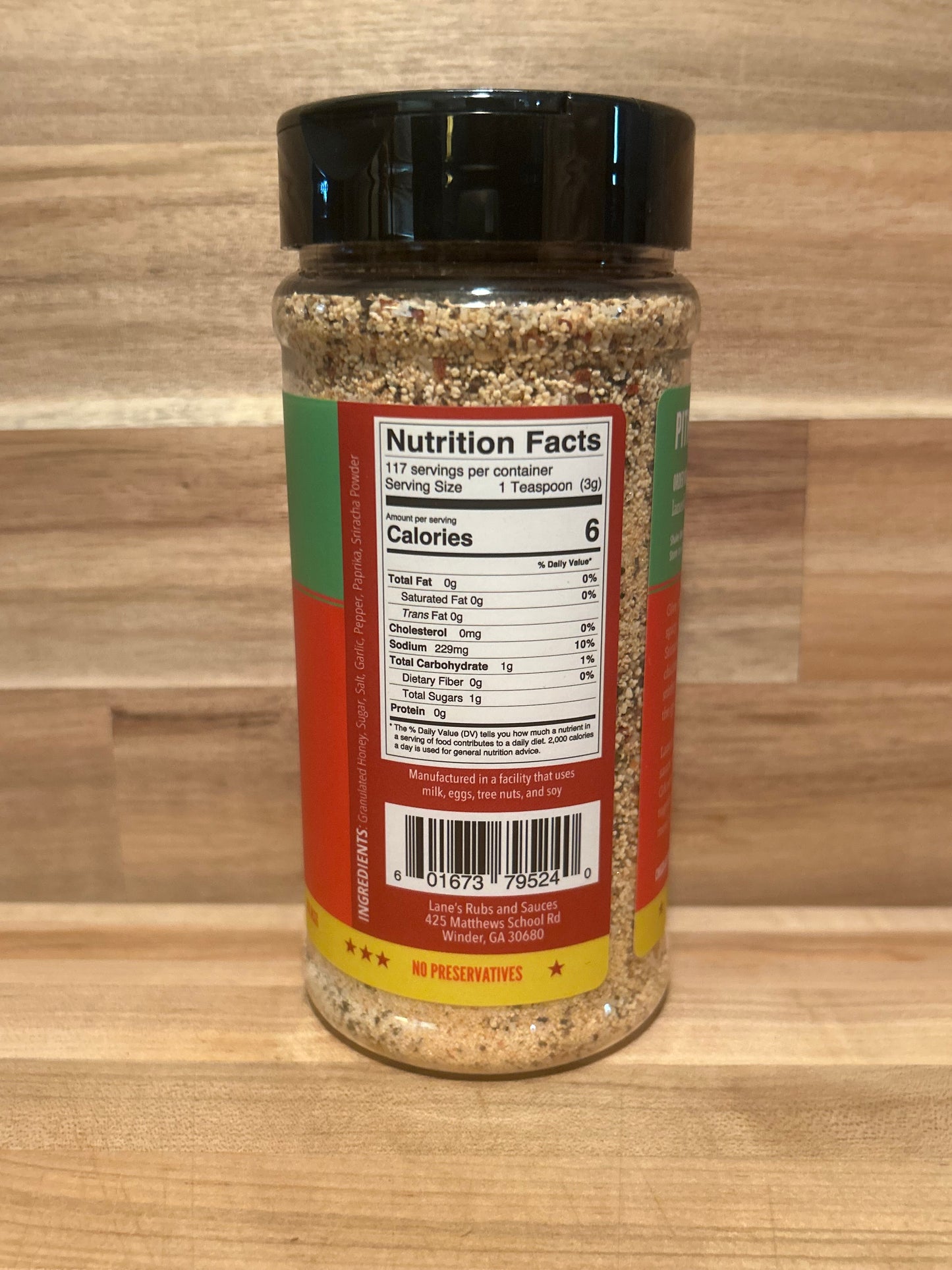 Lane's - Honey Sriracha Rub/Seasoning