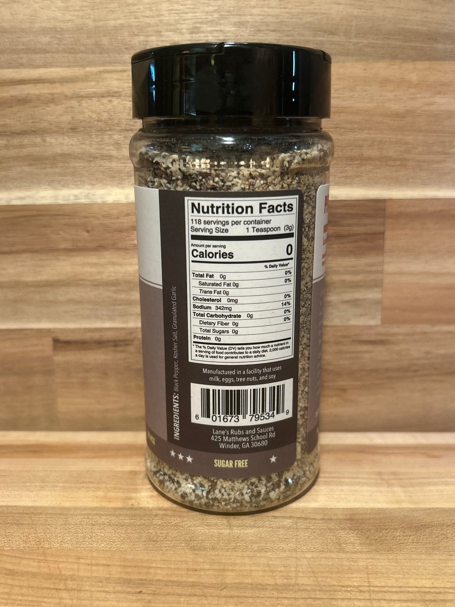 Lane's SPG - Sugar Free - Rub/Seasoning