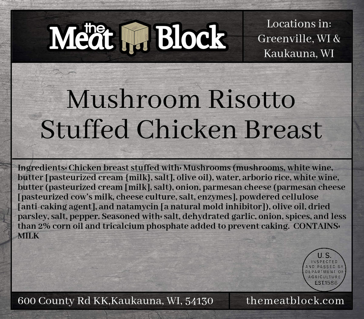 Mushroom Risotto Stuffed Chicken Breast