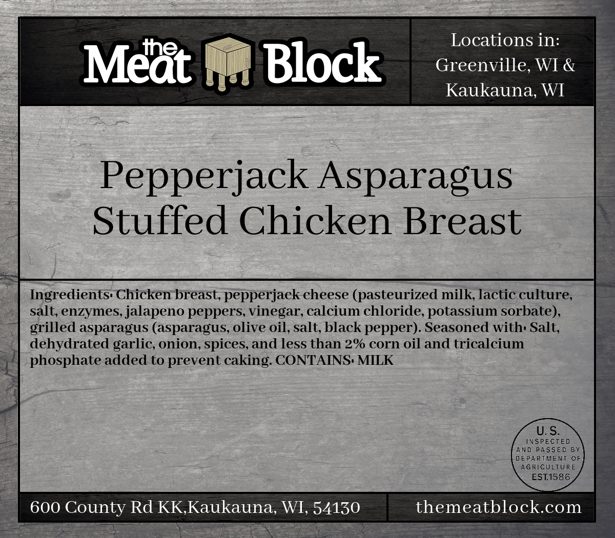 Pepper-jack Asparagus Stuffed Chicken Breast